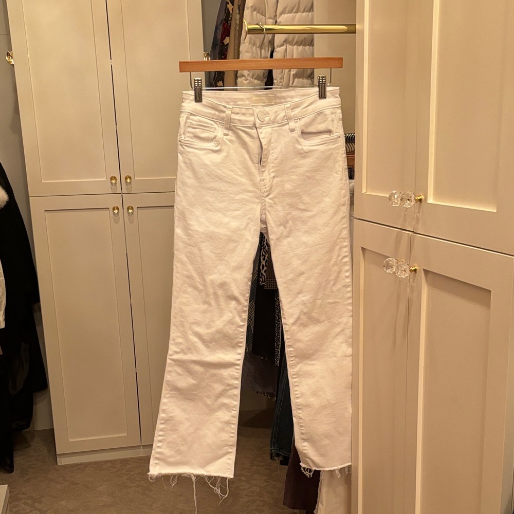 Kut from the Kloth Women's White Straight Leg Jeans